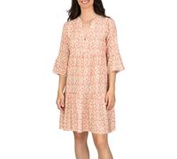 DENIMFY Robe D'Été Femmes Longueur Genou Ligne A Dffrida 3/4 Manche Plage Boho