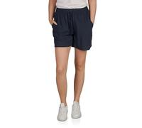 DENIMFY Short d'été léger pour femme avec élastique - Coupe droite - DFLia - Bermuda large - 100 % viscose - Beige, vert, noir, bleu - Tailles S, M, L, XL, XXL, bleu marine, XL