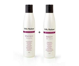 Dening Hair Belle Madame Kit d'entretien pour perruques et extensions capillaires synthétiques 200 ml + baume 200 ml