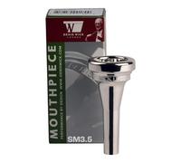DENIS WICK Embouchure Steven Mead pour euphonium, plaquée argent, 5880E-SM3.5 - Backbore cylindrique pour un flux d'air et un son équilibrés - Large tige - 26,40 x 6,80 x 7,6 mm