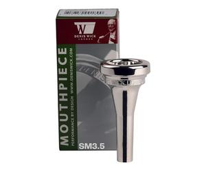 DENIS WICK Embouchure Steven Mead pour euphonium, plaquée argent, 5880E-SM3.5 - Backbore cylindrique pour un flux d'air et un son équilibrés - Large tige - 26,40 x 6,80 x 7,6 mm