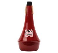Denis Wick Sourdine droite pour trombone avec finition pure coat rouge, 5505R - Sourdine en aluminium filé à la main avec liège naturel, mise au point et projection supplémentaires, tonation fiable et