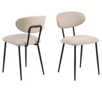 Denise chaise de salle à manger beige.