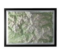 DENIVELES EDITIONS - Carte en relief - Carte En Relief Ecrins Sud - Equipement Outdoor | Deniveles Editions