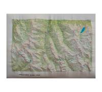 Deniveles - Pack Carte 3D Aiguilles-D'arves, Galibier & Thabor (Summer) + Cadre 50x70 cm Black - Carte 3D