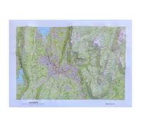 Deniveles - Pack Carte 3D Chambery + Cadre 50x70 cm Black - Carte 3D