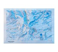 Deniveles - Pack Carte 3D Massif Du Sancy (Winter) + Cadre 50x70 cm Black - Carte 3D