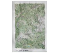 Deniveles - Pack Carte 3D Mont Bisanne & Mont De Vores (Summer) + Cadre 50x70 cm Black - Carte 3D