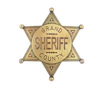 Denix shérif grand county cowboy western de couleur laiton