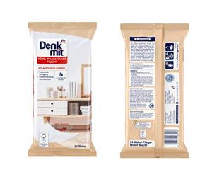 Denkmit Lot de 24 lingettes humides pour meubles