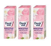 Denkmit Lot de 3 désodorisants Mini spray Sweet Love Recharge (25 ml chacun) + éponge en silicone bonus