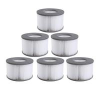 Denkmsd Cartouches Filtrantes pour Mspa, Filtres de Rechange pour Whirlpoal Piscine Gonflable, Filtres pour Baignoire (6 Pcs)