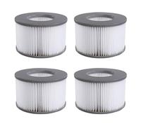 Denkmsd Cartouches Filtrantes pour Mspa, Filtres de Rechange pour Whirlpoal Piscine Gonflable, Filtres pour Baignoire (4 Pcs)
