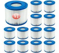 Denkmsd Filtre VI Cartouche pour Bestway Spa, Cartouches Filtrantes Rechange pour Miami Vegas Monaco BW58323, pour Bestway 58239 (12 pièces)