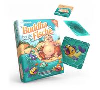 DENKRIESEN - Bouddha chez les poissons | Jeu de cartes amusant pour enfants et adultes | 2 à 4 joueurs | à partir de 8 ans | environ 20 minutes de temps de jeu | Jeu familial avec 66 cartes à jouer