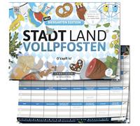 DENKRIESEN - City Land VOLLPFOSTEN® Édition Biergarten Edition - Bloc de Jeu Amusant pour Adultes et Enfants à partir de 14 Ans | Jeu de Mots avec 26 catégories | Ville Campagne rivière | Jeu pour