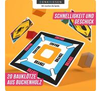 DENKRIESEN - RANKLOTZEN - "À vos marques, prêts, partez " | à partir de 2 joueurs | jeu familial | jeu en bois | idée cadeau (édition 4 joueurs)