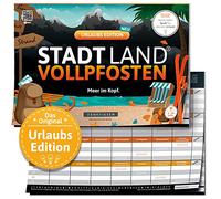 DENKRIESEN Ville Pays Vollpfosten® A4 - Édition Vacances | À partir de 9 Ans | Ville Campagne rivière | Jeu Familial