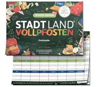 DENKRIESEN - Ville Pays VOLLPFOSTEN® - Édition scolaire | Bloc de jeu DIN A4 | À partir de 9 ans | Ville campagne rivière | Jeu de cartes amusant pour toute la famille | Parfait pour l'école