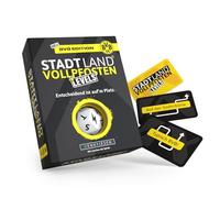 DENKRIESEN Ville Pays VOLLPFOSTEN Niveaux - Édition BVB | 60 cartes | À partir de 12 ans | Environ 30 min | 2 à 6 joueurs | Jeu de fan du Borussia Dortmund | Ville pays rivière BVB