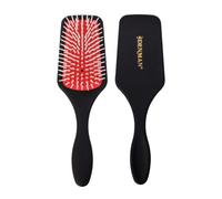 Denman Petite brosse à cheveux démêlante pour démêler et sécher rapidement et confortablement D38 - Combinaison d'épingles à coiffer D3 et brosse à palette (noir)