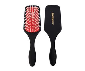 Denman Petite brosse à cheveux démêlante pour démêler et sécher rapidement et confortablement D38 - Combinaison d'épingles à coiffer D3 et brosse à palette (noir)