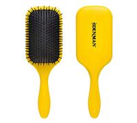 Denman Tangle Tamer Ultra (Yellow) Detangling Paddle Brush For Curly Hair And Black Natural Hair - use with both Wet & Dry Hair, D90L