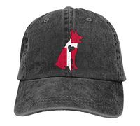Denmark Flag German Shepherd Heart Men's Women's Adjustable Baseball Caps Yarn-Dyed Denim Hip-hop Cap