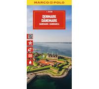 Falk Marco Polo – Carte Marco Polo Danemark – pliée, en anglais