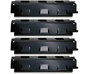 Denmay 37cm Plaque Chaleur Barbecue pour Enders Boston 3k Turbo, Barbecook, pour Outdoorchef-Perth, Uniflame 750, Tenneker TG4, Pièces de Rechange de Couverture de Brûleur, Lot de 4