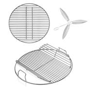 Denmay 54,6cm Grille, 43,18cm Grille à Charbon et système de Nettoyage pour Grils à Charbon Weber 57cm, Gril Bouilloire, Grils à Charbon One-Touch, Bar-B-Kettle et Master-Touch, pièces de Rechange