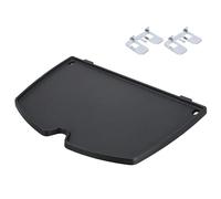 Denmay 6558 32 X 21.8CM Plancha de Cuisson pour modèles de Gril Weber Q100, Q1000, Q120, Q1200, Fonte Plaque Gril à Gaz Pièces de Rechange, 1 Paquet