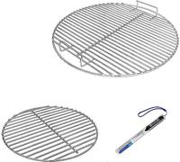 Denmay 7432 7440 Grille de Cuisson et Grille à Charbon pour Grils à Charbon Weber 47 cm, Weber One-Touch, Bar-B-Kettle, Smokey Mountain Cooker Smoker, Jumbo Joe, Original Kettle, avec 1 Thermomètre