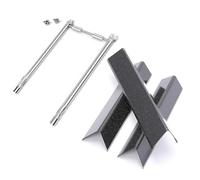 Denmay 7635 Flavorizer Bars & 69785 Brûleur pour Weber Spirit I & II E210 E220 S210 S220 (avec boutons de brûleur avant), rails d'arômes et brûleur à gaz de rechange pour barbecue à gaz Weber Spirit