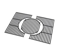 Denmay Grille de cuisson en fonte 44,5 x 60,6 cm pour barbecue à gaz Weber Spirit I & II 300 Series (avec boutons de brûleur avant), pièces de rechange pour barbecue Spirit I & II E/S-310 320 330