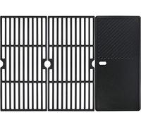 Denmay Grille/Plaque de cuisson en fonte 43 x 21 cm pour Charbroil, Enders Boston 3, Enders Monroe 3 Pro, Landmann Triton 3&4, Profi Cook PC-GG 1058/1059, Barbecook Siesta 310, Broil King
