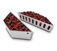 Denmay Lot de 2 paniers à charbon 7403 - Supports à briquettes pour Weber 47, 57 et 67 cm, pour Weber One Touch et Master Touch, accessoires barbecue
