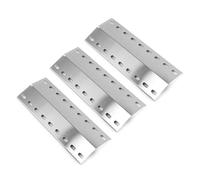 Denmay Lot de 3 cache-brûleurs universels 39,5 x 12,5 cm pour Enders Kansas 3/4, Landmann Triton 2/3/4, Landmann Avalon, Landmann Grillchef 12739, répartiteur de flamme en acier inoxydable