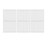 Denmay Lot de 3 grilles de barbecue en acier inoxydable 41,5 x 70,5 cm pour barbecue à gaz Burnhard Big FRED Taino Platinum 4+2, Taino Black 4+2, pour Enders Chicago 4, Tepro 3662, pièces de rechange