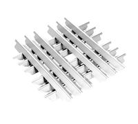 Denmay Lot de 4 cache-brûleurs en acier inoxydable 44,5 x 15,5 cm pour barbecue à gaz Broilking Imperial et étagère, plaques chauffantes, pour étagère Broil King Imperial 420, 440, 490, 590, 690, 520