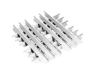 Denmay Lot de 4 cache-brûleurs en acier inoxydable 44,5 x 15,5 cm pour barbecue à gaz Broilking Imperial et étagère, plaques chauffantes, pour étagère Broil King Imperial 420, 440, 490, 590, 690, 520