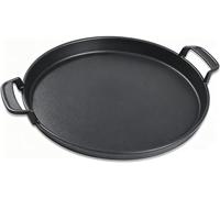 Denmay Plaque de Gril Ronde en Fonte de 30,5 cm pour barbecues à Charbon Weber 57cm, Compatible avec Weber Gourmet BBQ System, Noir, 30,5 cm