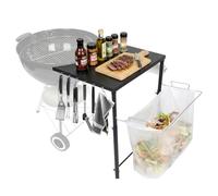 Denmay Table d'appoint pour barbecue Weber Kettle 47/57/67 cm - Table latérale pour barbecue Weber Smokey Mountain 47/57 cm - Barbecue au charbon de bois Master-Touch - Accessoires de barbecue de