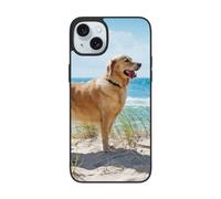 DENMER Coque Golden Retriever pour iPhone 15 - Matériau TPU + PC de qualité supérieure - Protection anti-chute ultime pour iPhone 15 et iPhone 15 Plus
