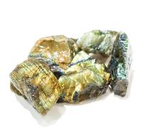 DENMES Citrine naturelle cornaline verte aventurine rose quartz fluorite œil de tigre lapis améthyste tourmaline noire négativité pierre précieuse de guérison brute (Labradorite) -B08QJ6MS