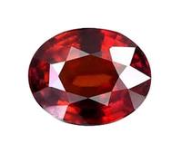 DENMOUS 11.00 Ratti Grenat Hessonite naturelle (Gomed) Pierre avec carte certifiée en laboratoire/Hessonite/Pierre gommée Originale/Pierre précieuse gommée Saloni B0D2NTNZ-01