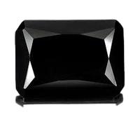 DENMOUS 12.00 Ratti Squire Cut Natural Black Cubic Zirconia Gemme Certifiée en laboratoire Pierre précieuse en vrac pour homme ou femme-B0C1H4MN1