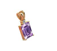 DENMOUS 13.25 Ratti 12.00 Carat Natural Quality Katela Amethyst Pendentif/Locket Gemstone (Aaa supérieur) Qualité pour homme et femme (Ggtl Lab Certified)-B0C9DTP2DN