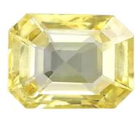 DENMOUS 3,25 Ratti /2,52 carat AA Saphir jaune de Ceylan extrait Pukhraj Pierre précieuse naturelle certifiée-AMZ12665