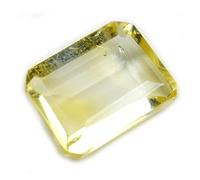 DENMOUS 4,3 Ratti 4 carats certifié Sunela Citrine naturelle Rectangle Pierre précieuse en vrac Prix de gros B074J5YFDN